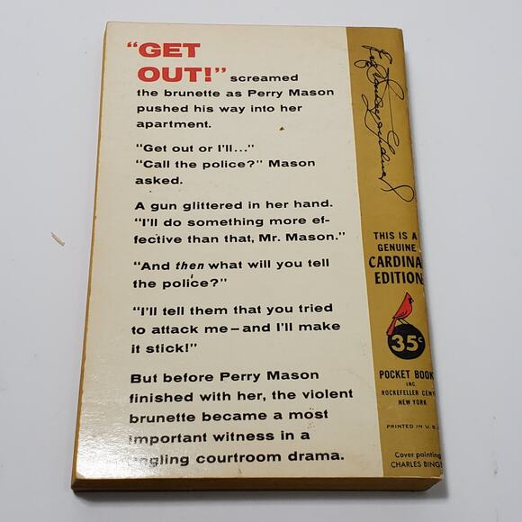 The Case of the Glamorous Ghost Erle Stanley Gardner Perry Mason 1958 Paperback - Picture 2 of 2